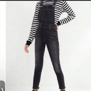 Levi’s premium black denim overalls size XXS in excellent like-new condition